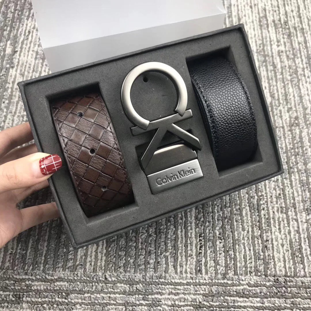 حزام كالفن كلاين جلد طبيعي للرجال